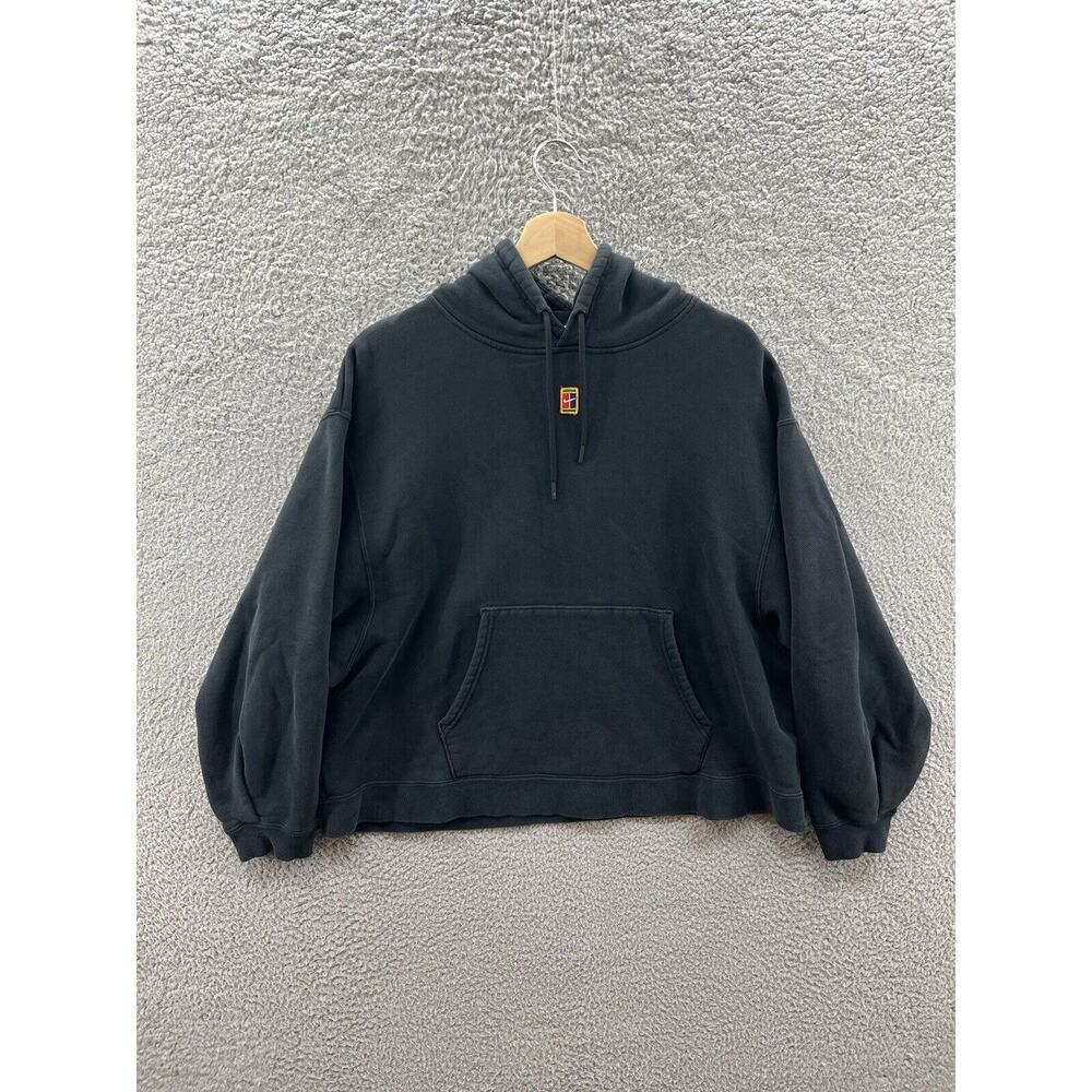 Nike Fleece Tennis Hoodie NikeCourt Black CK8447-010 Women’s Size XL